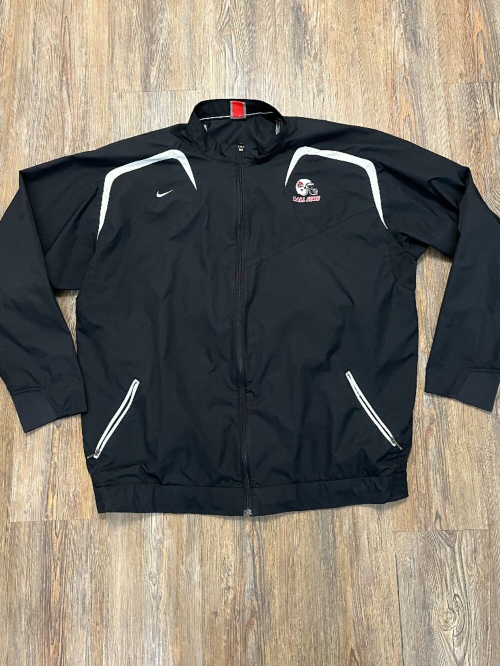 Nike/Ball State Football Windbreaker - Men Size 3XL - Full Zip - Nike Fit Storm